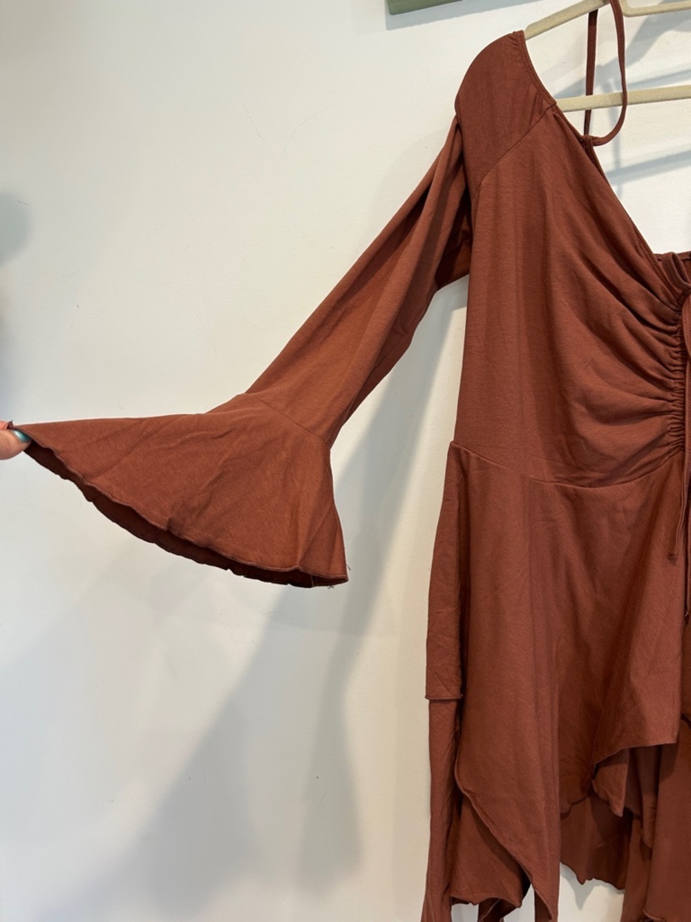 Current Mood Dolls Kill f is for fairy brown Gothic plus 3X mini dress new - Picture 3 of 5